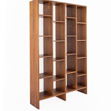 Danish Mid Century Rosewood Etigere Bookcase Room Divider - mcm 