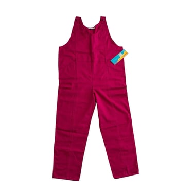 Vintage 80s Santa Cruz San Fran Jumpsuit Romper One Piece Hot Pink Deadstock NWT 