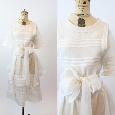 EDWARDIAN 1920s organdy dress small | new spring summer 