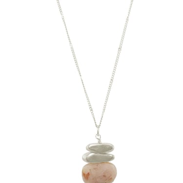 Philippa Roberts | Double Nugget Necklace | Pink Opal