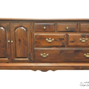 KLING COLONIAL Solid Pine Rustic Americana 72" Nine Drawer Dresser 22-876 