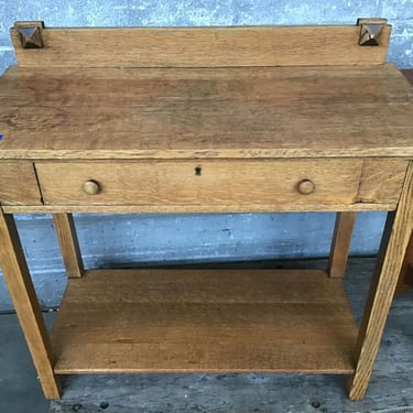 Mission Style Tiger Oak Desk (Seattle)