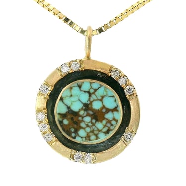 Shadowbox Necklace - No. 8 Turquoise