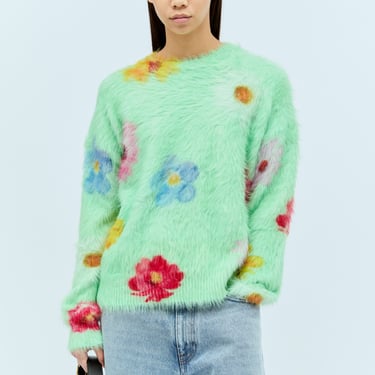 Acne Studios Women Printed Fluffy Sweater