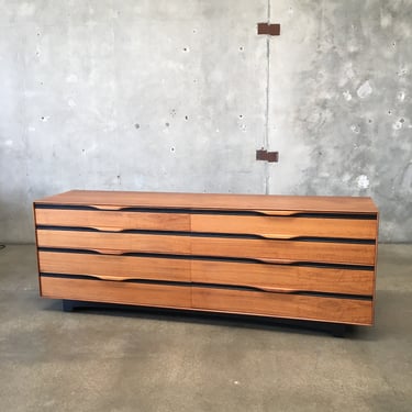 Eight Drawer Walnut Dresser By John Kapel For Glenn Of California