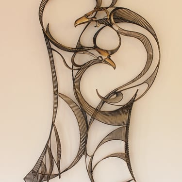 John Jagger Bronze Double Bird Wall Sculpture Massive and Rare 