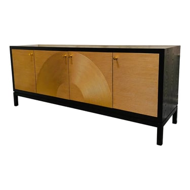 Theodore Alexander Modern Gold Finished Linear Reed Buffet