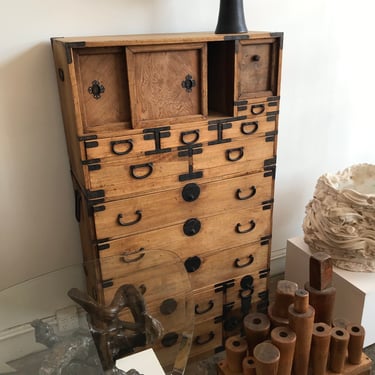 Antique Stacking Japanese Tansu Chest