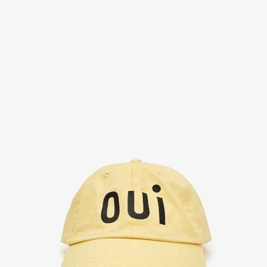 Baseball Hat - Butter w/ Printed Black Oui