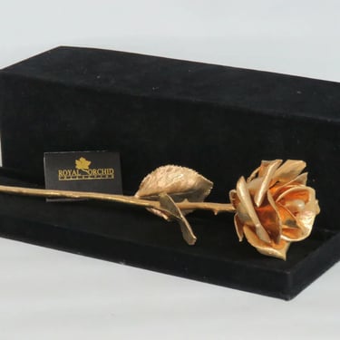 Royal Orchid Collection 24K Gold Dipped Rose in Box 2006B
