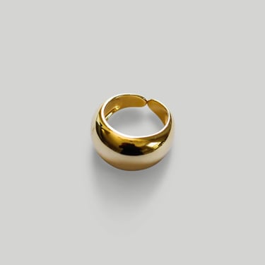The Adjustable Bold Dome Ring in Gold