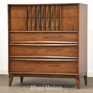 Thomasville Walnut and Rosewood Tall Dresser 