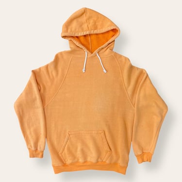 Vintage 1970’s Faded Orange Hooded Sweatshirt