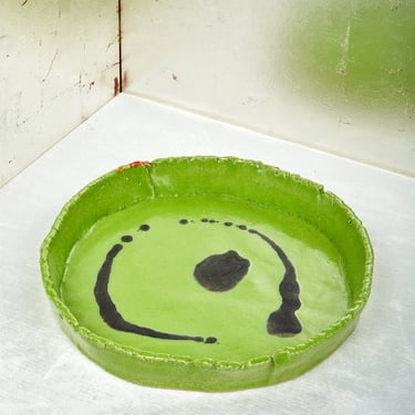 Green Ceramic Platter