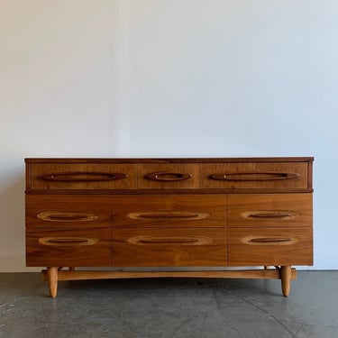 Two tone sculpted dresser by Ward furniture 