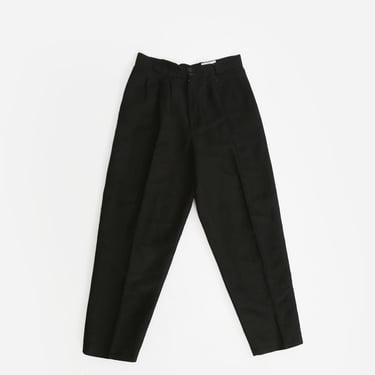 Vintage 90s black linen blend high waist slacks 