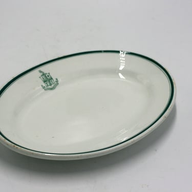 vintage John Maddock oval restaurant ware plate for the Minneapolis Club 