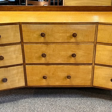 Item #AD39 Vintage Curly Maple Art Deco Chest of Drawers c.1930