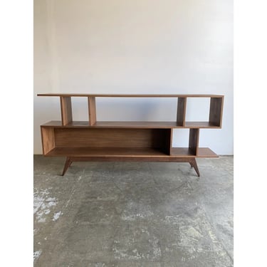 Made To Order Sculptural Bookcase in Walnut 