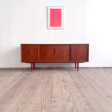 Danish Mid Century Modern Design Teak Wood Sideboard, Credenza by ACO Møbler 