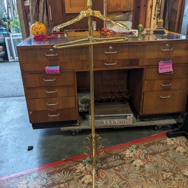 Antique Brass Valet Stand 23 x 45 x 23