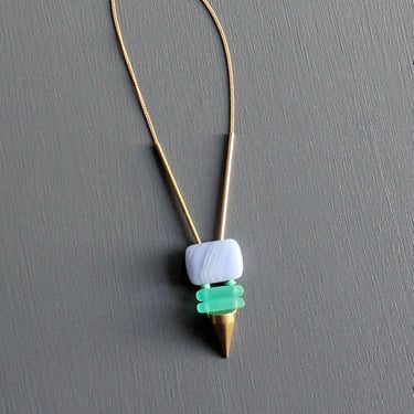 Lavender Spike Necklace