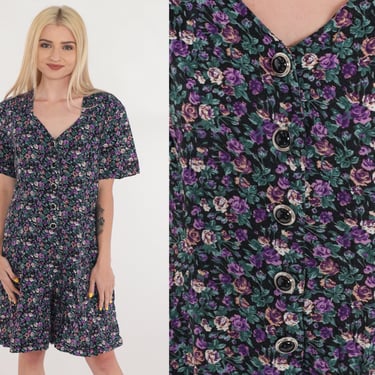 Vintage 1990s Floral Romper Vintage 1990s Floral Romper