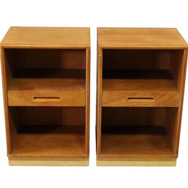 Mid Century Pair Nightstands by Edward Wormley for Dunbar 