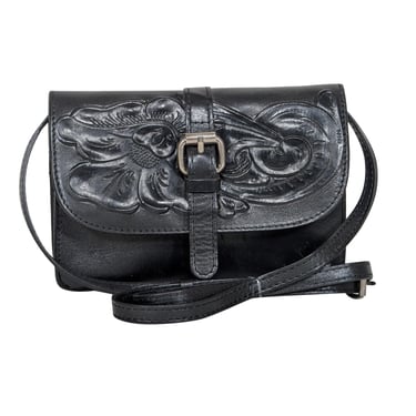 Patricia Nash - Black Leather Crossbody Bag