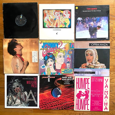 Alternative New Wave Deejay Vinyl Record Lot of 11 (#067 | KROQ hits | Josie Cotton Johnny are you Queer | Frankie Goes to Hollywood + More! 