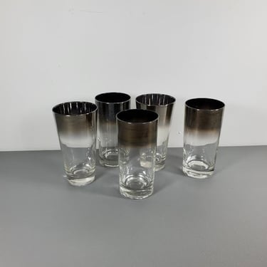 Set of 5 Dorothy Thorpe Highball Drinking Glasses 
