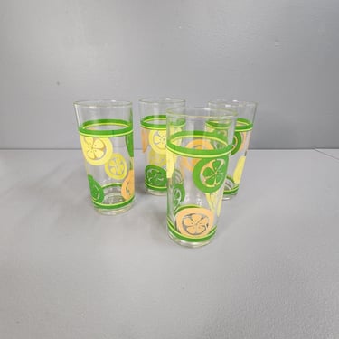 Set of 4 Citrus Drinking Glasses 