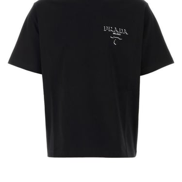 Prada Man Black Cotton T-Shirt