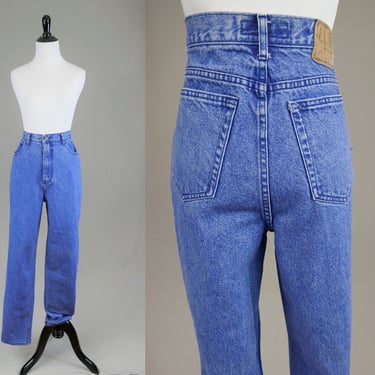 90s LA Blues Jeans - 31" to snug 32" waist - High Rise Relaxed Fit Tapered Leg - Vintage 1990s - 31" inseam 