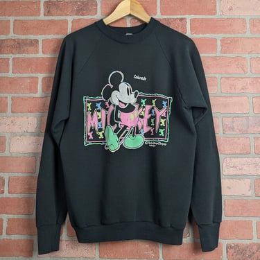 Vintage 80s Disney Mickey Mouse Colorado ORIGINAL Crewneck Sweatshirt - Medium 