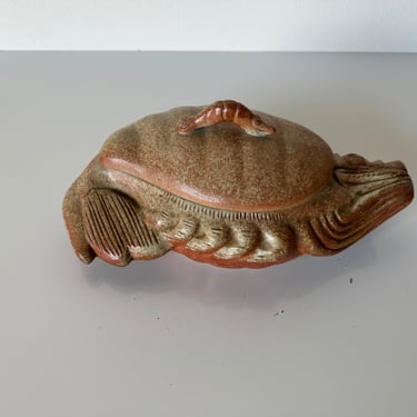Vintage Sculptural Art Ceramic Box 
