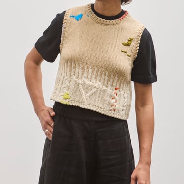 Cordera Embroidered Vest, Embroidered Top