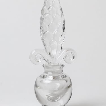 Fleur De Lis Glass Perfume Bottle 