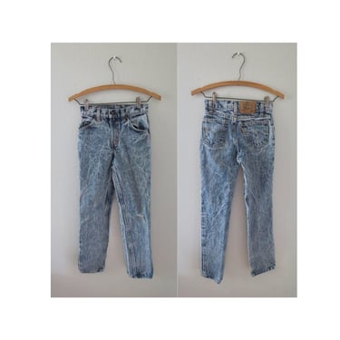 Boys Levis 405 Jeans Acid Wash Denim Pants Slim 12 