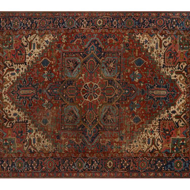 Vintage Heriz Rug - 11'4" x 8'7"