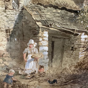 W. Henry Pike Watercolor on Paper United Kingdom 1874 - Free Shipping 
