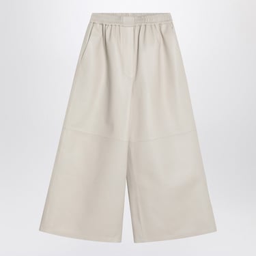 Loewe Light Beige Leather Pants Women