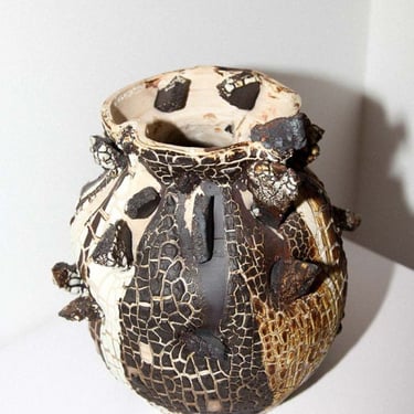 Ian Riccardo Ceramic Magma Vessel - Brown