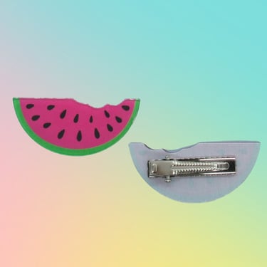 Watermelon Hair Clip Fruit Slice Barrette Summer Accessory 