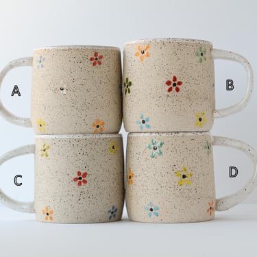 Little Flowers Mugs | Handmade Pottery | Handmade Ceramics | Christmas Gifts 