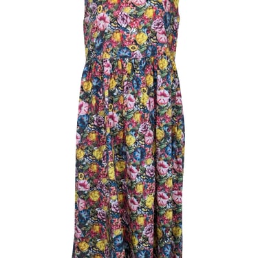 Marni - Yellow, Red, & Multi Color Floral Sleeveless Dress Sz 6