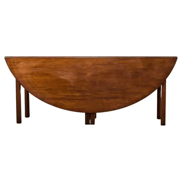 19th Century George III Irish Mahogany Wake Dining Table