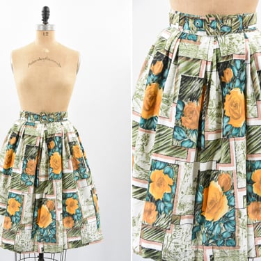 1950s Village Florist skirt 