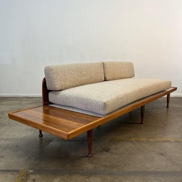 Mid Century Solid Walnut Daybed 