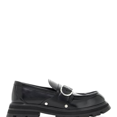 Alexander Mcqueen Brushed Leather Wander Loafers For Men